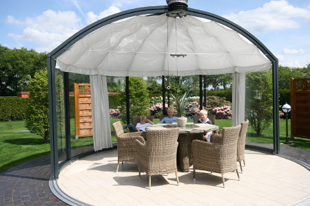 Curtains on the roof part Image