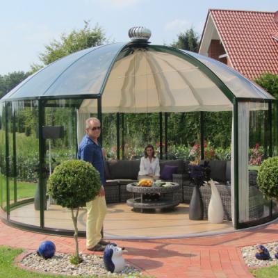 Glass Gazebos Elite 5.28 Domed Roof 1