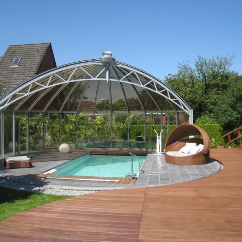 Glass Gazebos Elite 8.53 Domed Roof 1
